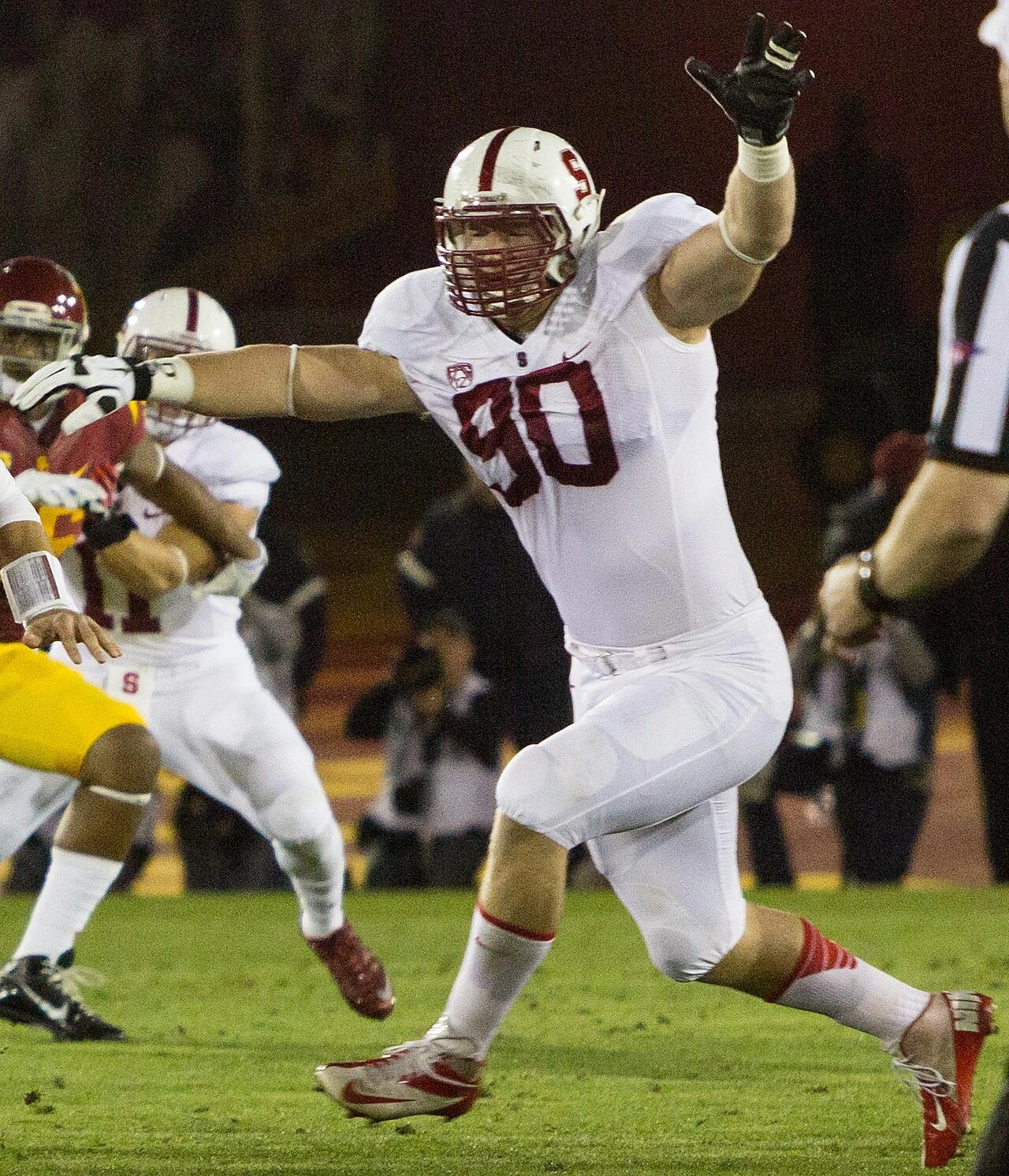 Joshua Mauro in football uniform during a game