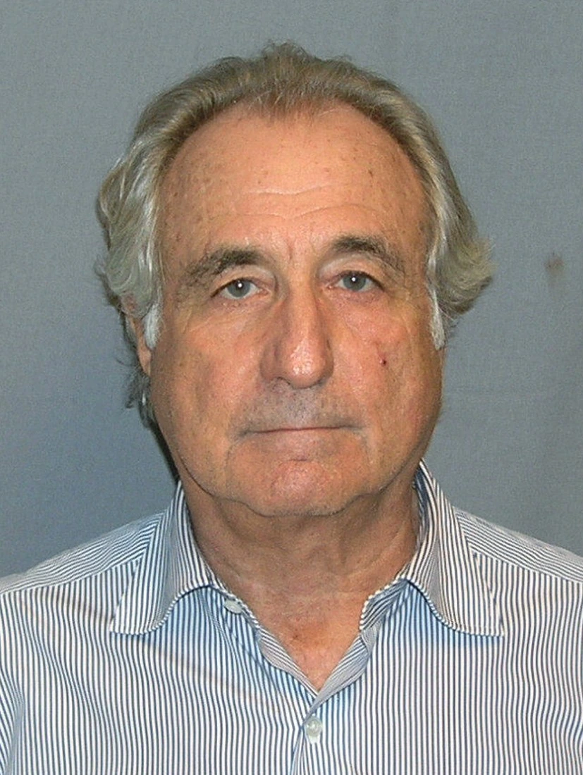 Bernard Madoff mug shot portrait